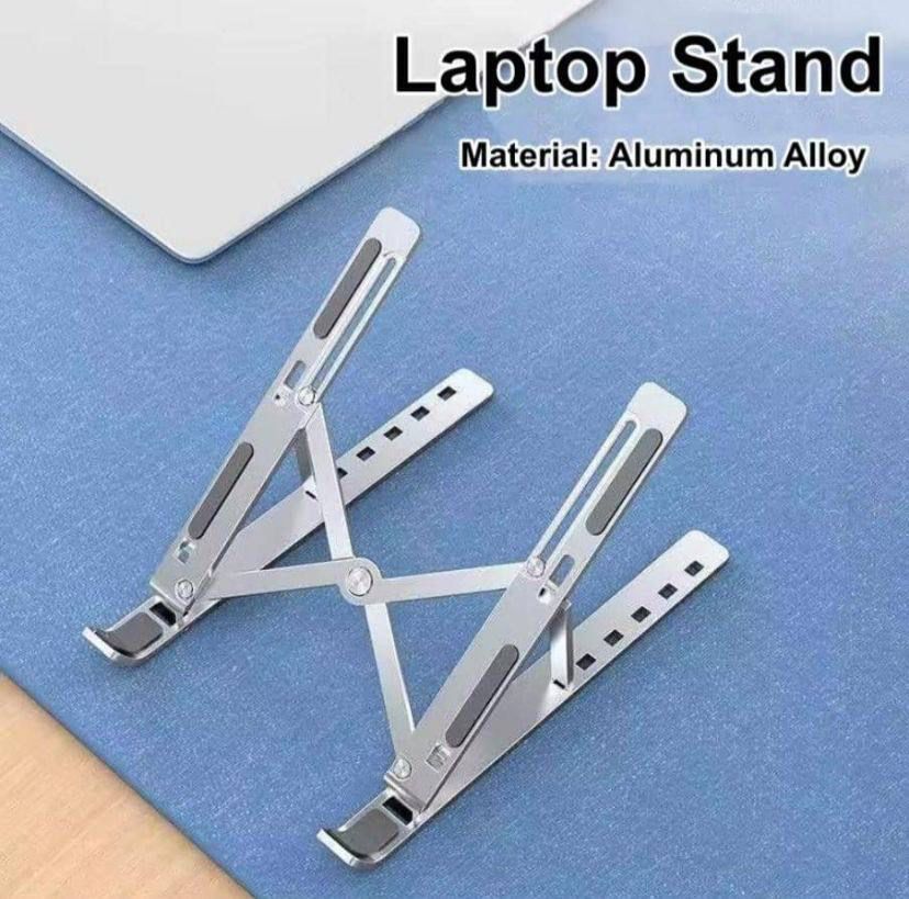 360� Rotatable Aluminum Laptop Stand � Ergonomic, Adjustable & Foldable